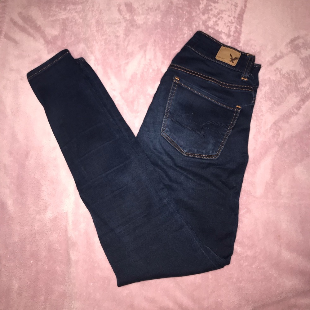 AE American Eagle Dark Wash Hi-Rise Jegging